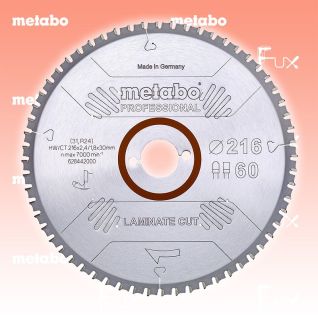 Metabo Kreissägeblatt 216 mm professional