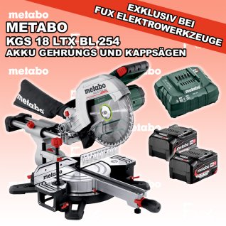 Metabo KGS 18 LTX BL 254 Akku Gehrungs- und Kappsägen