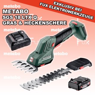 Metabo SGS 18 LTX Q Akku-Gras & Heckenschere