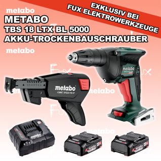 Metabo TBS 18 LTX BL 5000 Speed Fix 57 Akku-Trockenbauschrauber