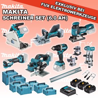 Makita Schreiner Set 7 (6.0 Ah)