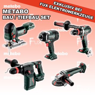 Metabo Bau / Tiefbau Set  4 SOLO